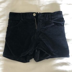 Brandy Melville Black Corduroy Shorts